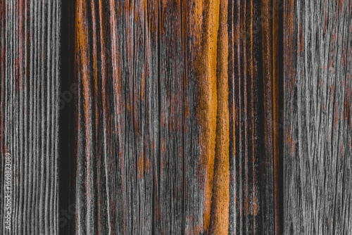 Dark wood texture orange pattern abstract old table board fence background