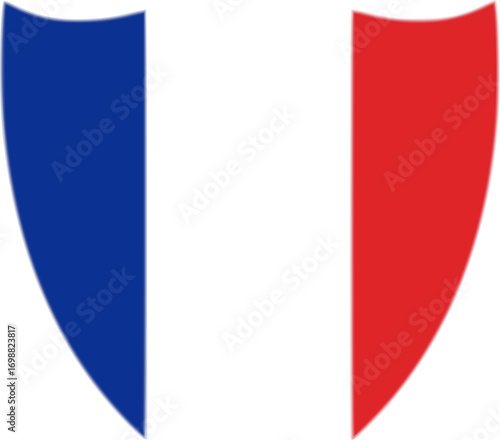 French emblem vector design: simple, elegant, patriotic concept for bastille day celebrations