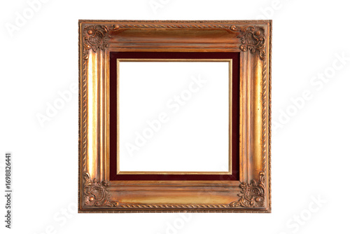 sophisticated and antique picture frames on a neutral background