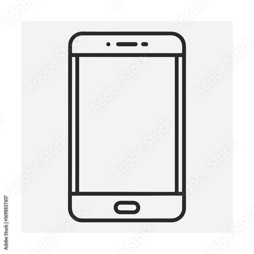 Mobile phone outline