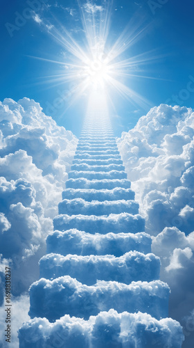 Stairs of Clouds Leading to the Sun