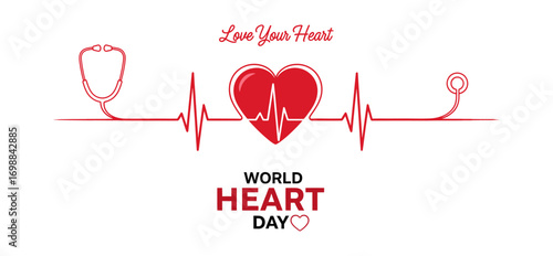Celebrate world heart day with health and vitality inspiring graphics
