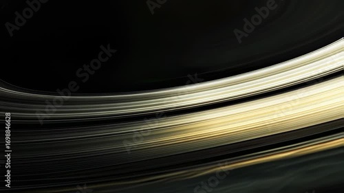Abstract depiction of light trails in a curved motion, a vibrant visual composition
