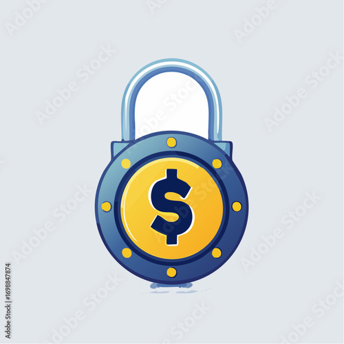 Illustrative Rendering of a Padlock Symbolizing Financial Security and Capital Preservation