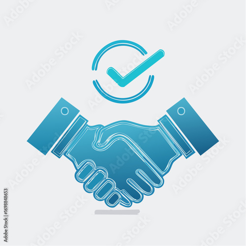 Visual representation of agreement, cooperation, successful partnership, and collaborative endeavors