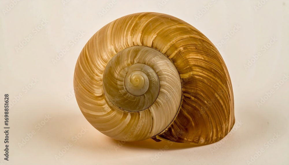 Obraz premium Spiral seashell close-up