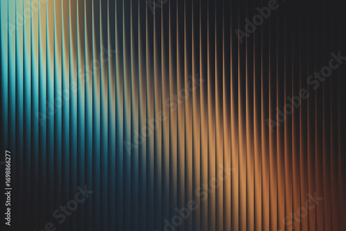 Dark abstract background with a diagonal pattern of vertical lines and a subtle gradient of blue and orange, offering a sophisticated and modern aesthetic