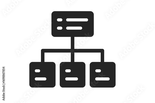 Visual representation of a hierarchical data structure illustrating relationships between nodes and connections in a network