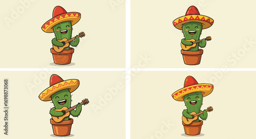 Cactus mariachi characters