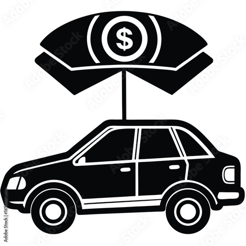 car loan vector art