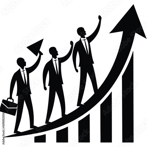 company growth vector art