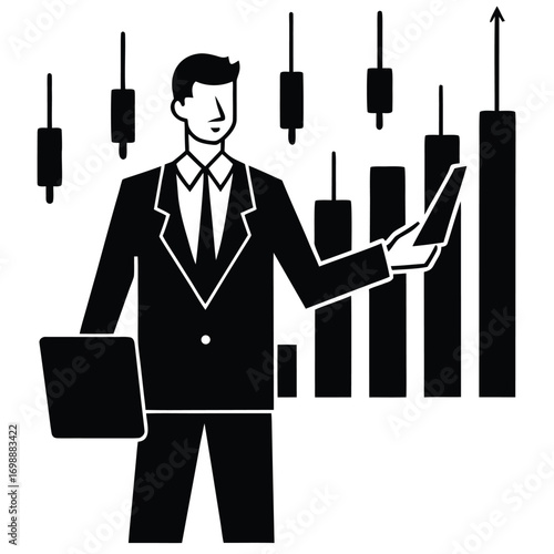 day trading vector art