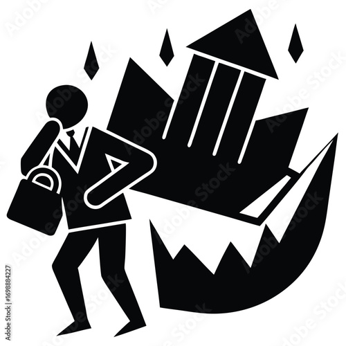 financial crisis vector art