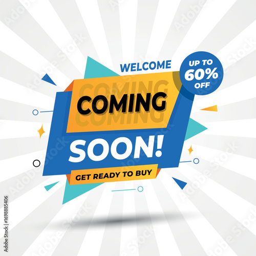 coming soon banner design with invitation 