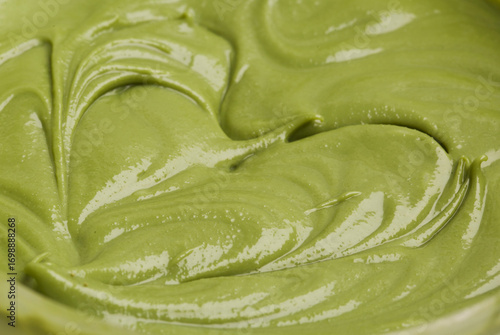 pistachio paste with painted heart background