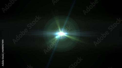 Wallpaper Mural Lens flare sun light ray loop animation on green screen. sun rays or God bless rays' effect.  Torontodigital.ca