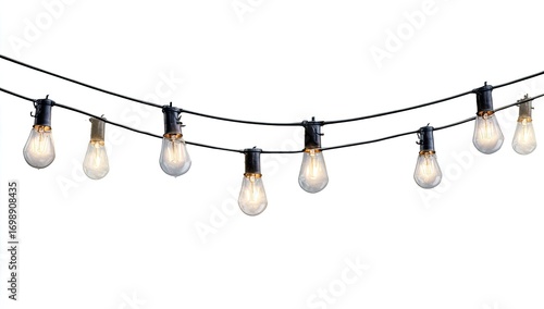 String lights with Edison bulbs