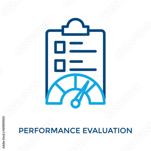 Performance Icon Outline Color Style. Vector Illustration For Graphic Design