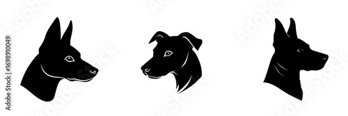 The silhouette of a German Shepherd's head is a powerful and striking image, conveying a sense of loyalty, protection, and strength in profile