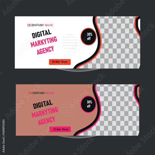 Attractive modern creative facebook banner design  