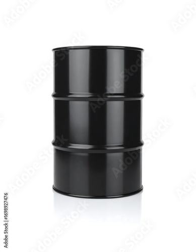 Wallpaper Mural Black oil barrel on white background Torontodigital.ca