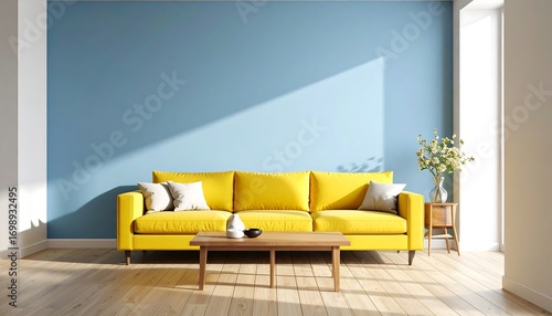 Sunny living room interior