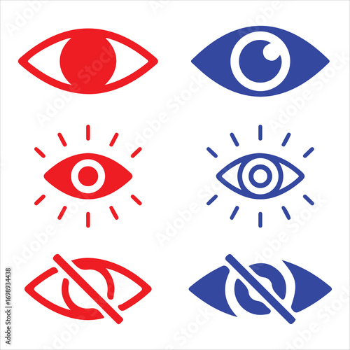 Eye icon with clean outline