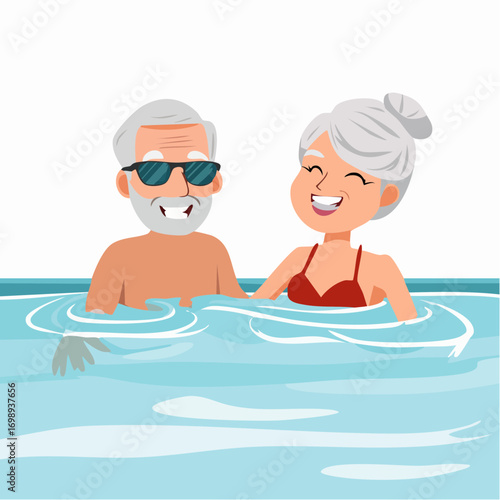 Senioren beim Schwimmen
