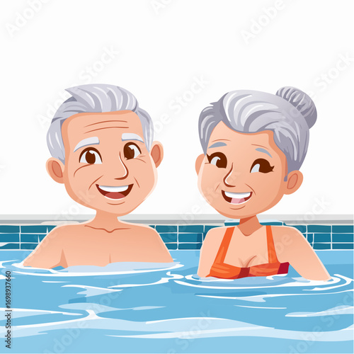 Senioren beim Schwimmen