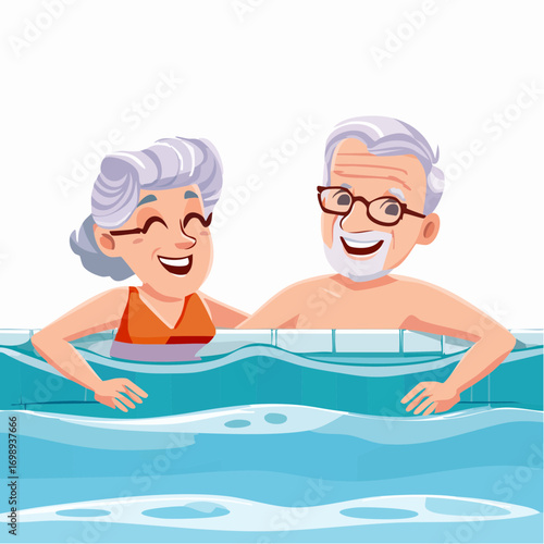 Senioren beim Schwimmen