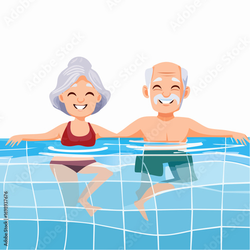 Senioren beim Schwimmen