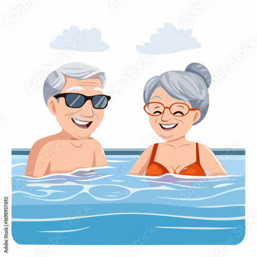 Senioren beim Schwimmen
