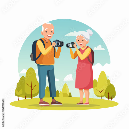 Senioren beim Fotografieren