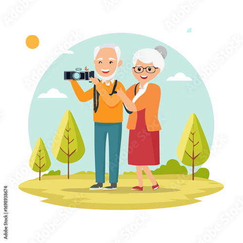 Senioren beim Fotografieren