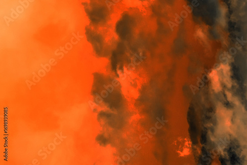 Sky orange sunset dark clouds nature evening red cloud landscape black beautiful summer background