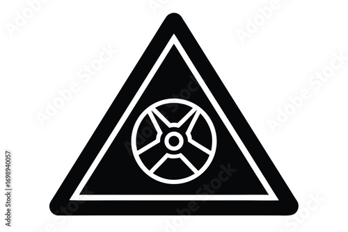 hazard sign icon vector icon illustrations