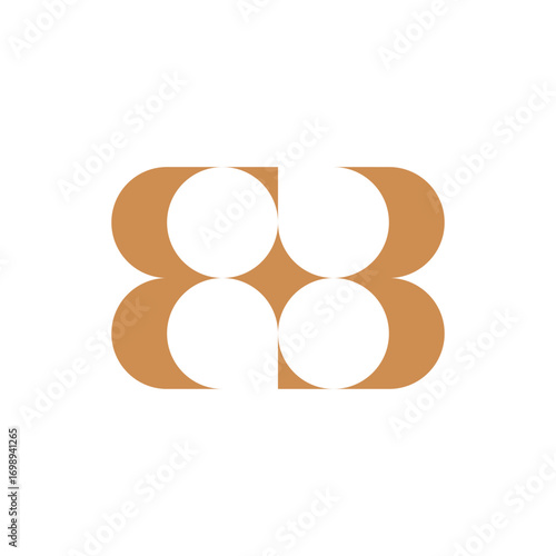 Letter BB minimalist luxury monogram logo