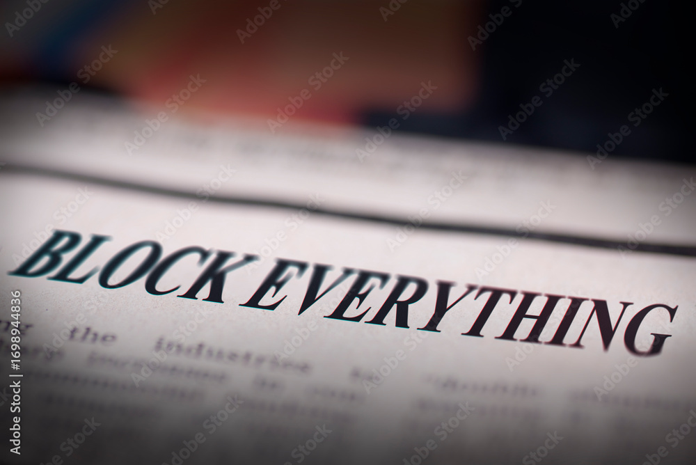 Obraz premium A photo of a newspaper featuring the bold text 