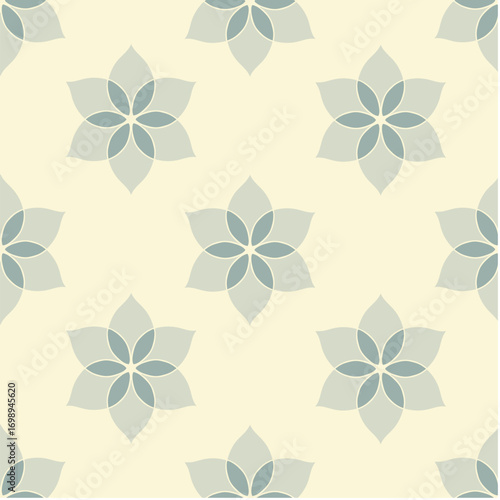 Seamless Pattern Background with Floral Theme