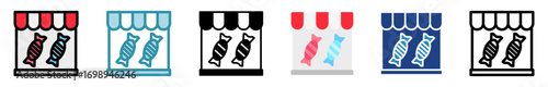 Candy Store Icon Relate To Commerce, Shopping And Mall, Use For Modern Concept, Ui, Ux Web And App Development.