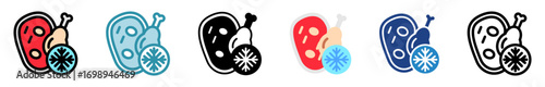 Frozen Foods Icon Relate To Commerce, Shopping And Mall, Use For Modern Concept, Ui, Ux Web And App Development.
