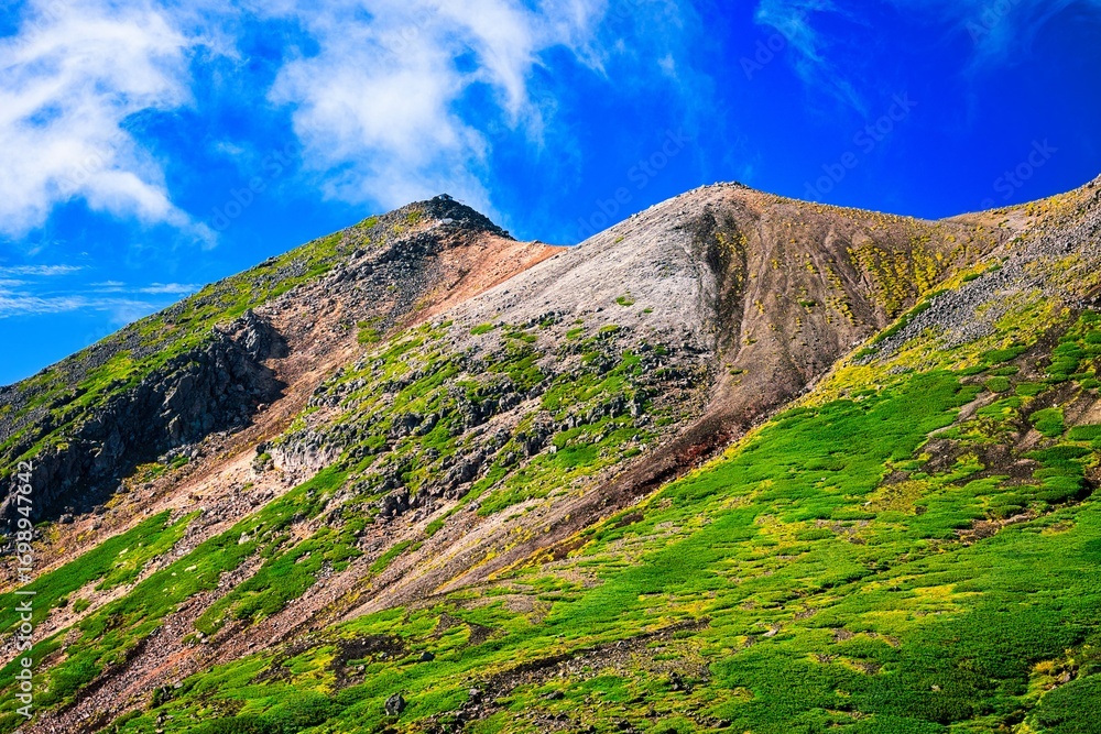 Fototapeta premium 北アルプスの乗鞍岳の剣ヶ峰