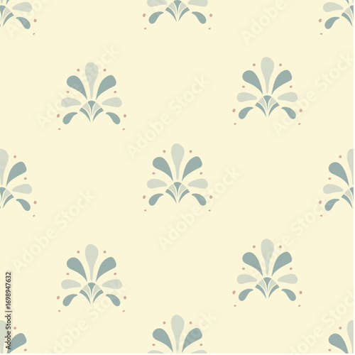 Seamless Pattern Background with Floral Theme