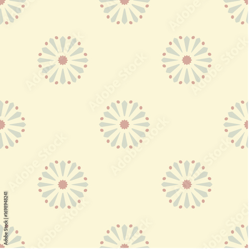 Seamless Pattern Background with Floral Theme