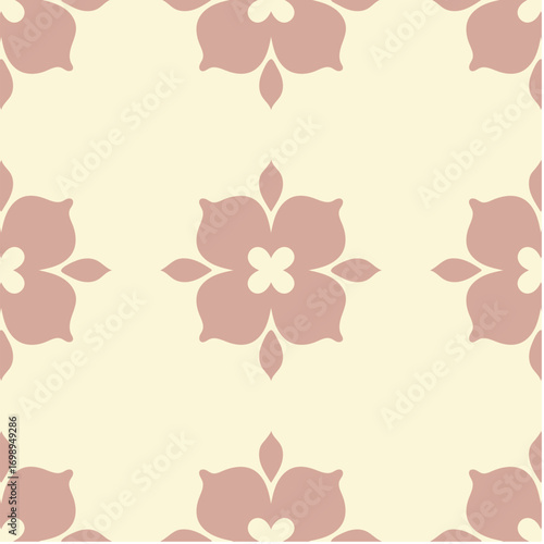 Seamless Pattern Background with Floral Theme