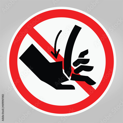 Warning Sign Against Injury Caused by Dangerous Equipment or Machinery