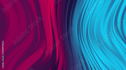 Fluid Gradient Animation Abstract Flowing Red and Blue Lines with Smooth Motion Graphic Background