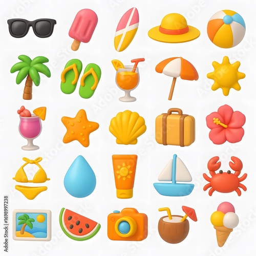 25 Summer Season Icon Pack