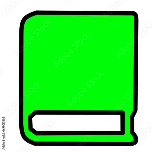 Law Book Green Icon - Legal Rules and Knowledge Symbol