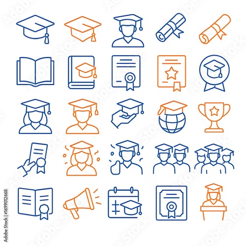 25 Graduation Icon Pack